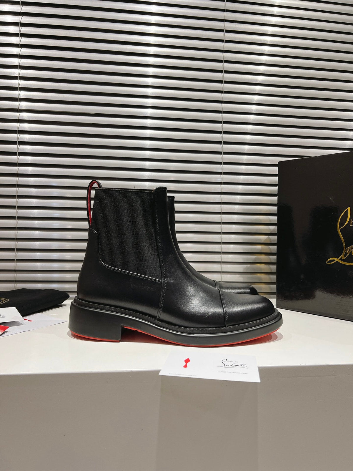 CL 2026 Chelsea Boots Black Black Logo Leather 193555
