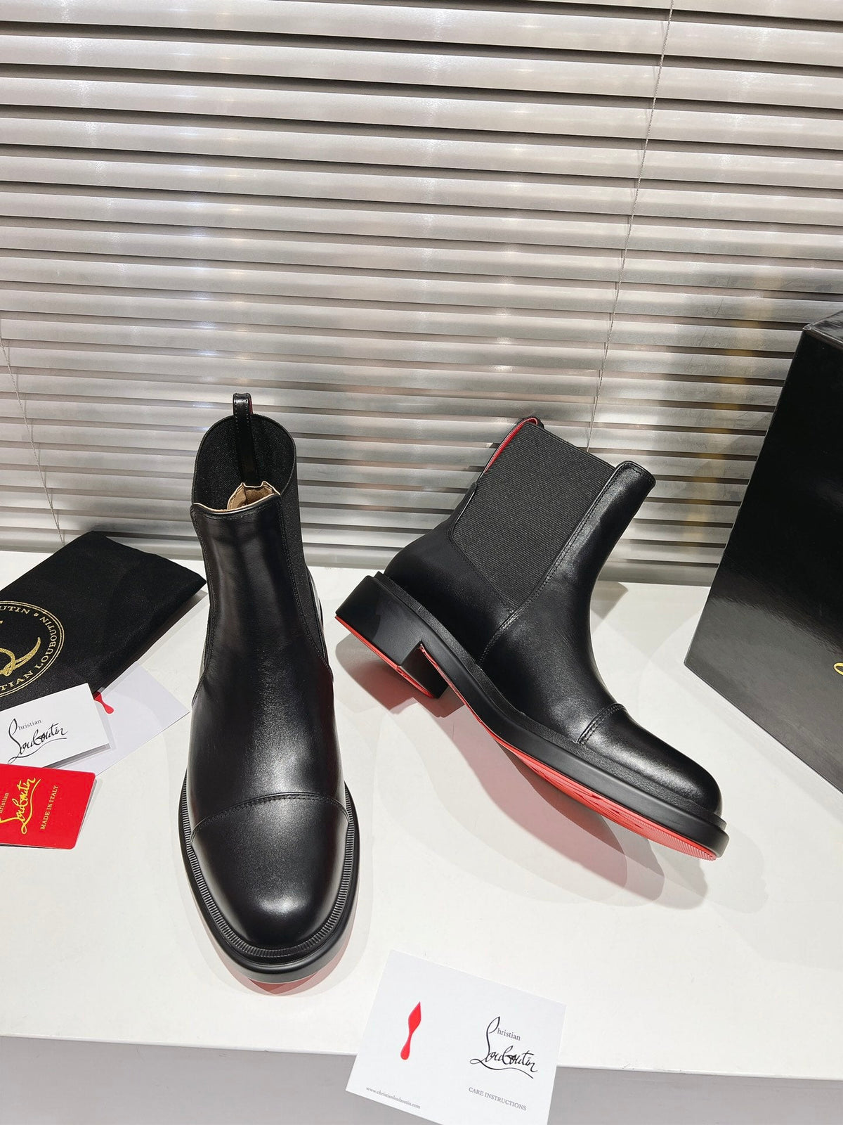 CL 2026 Chelsea Boots Black Black Logo Leather 193555