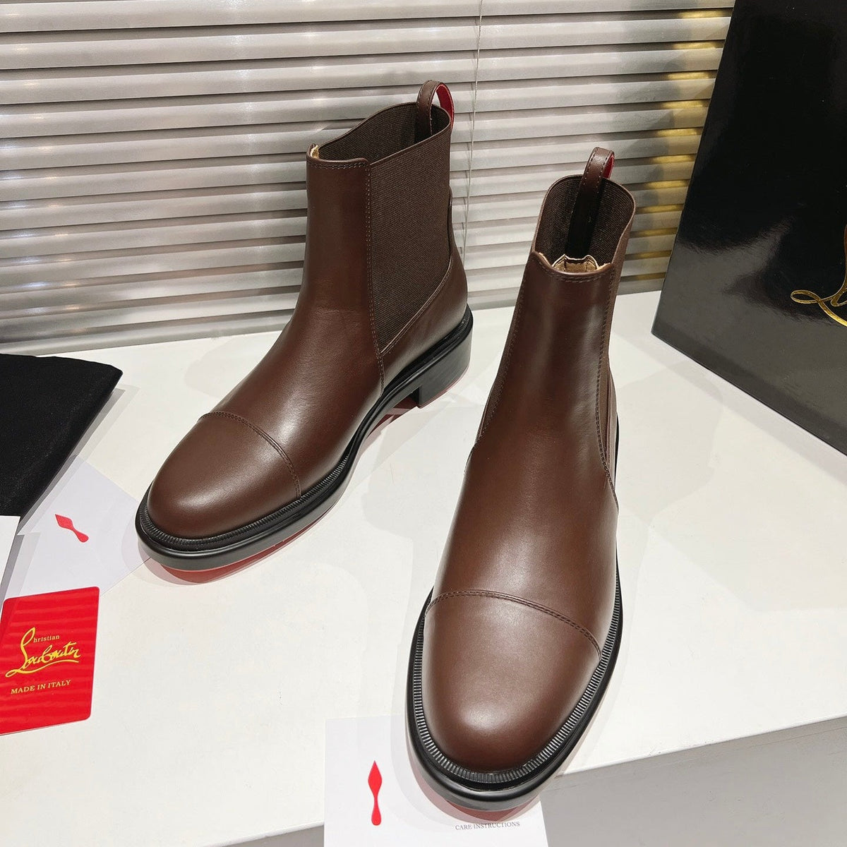 CL 2026 Chelsea Boots Brown Brown Logo Leather 193556