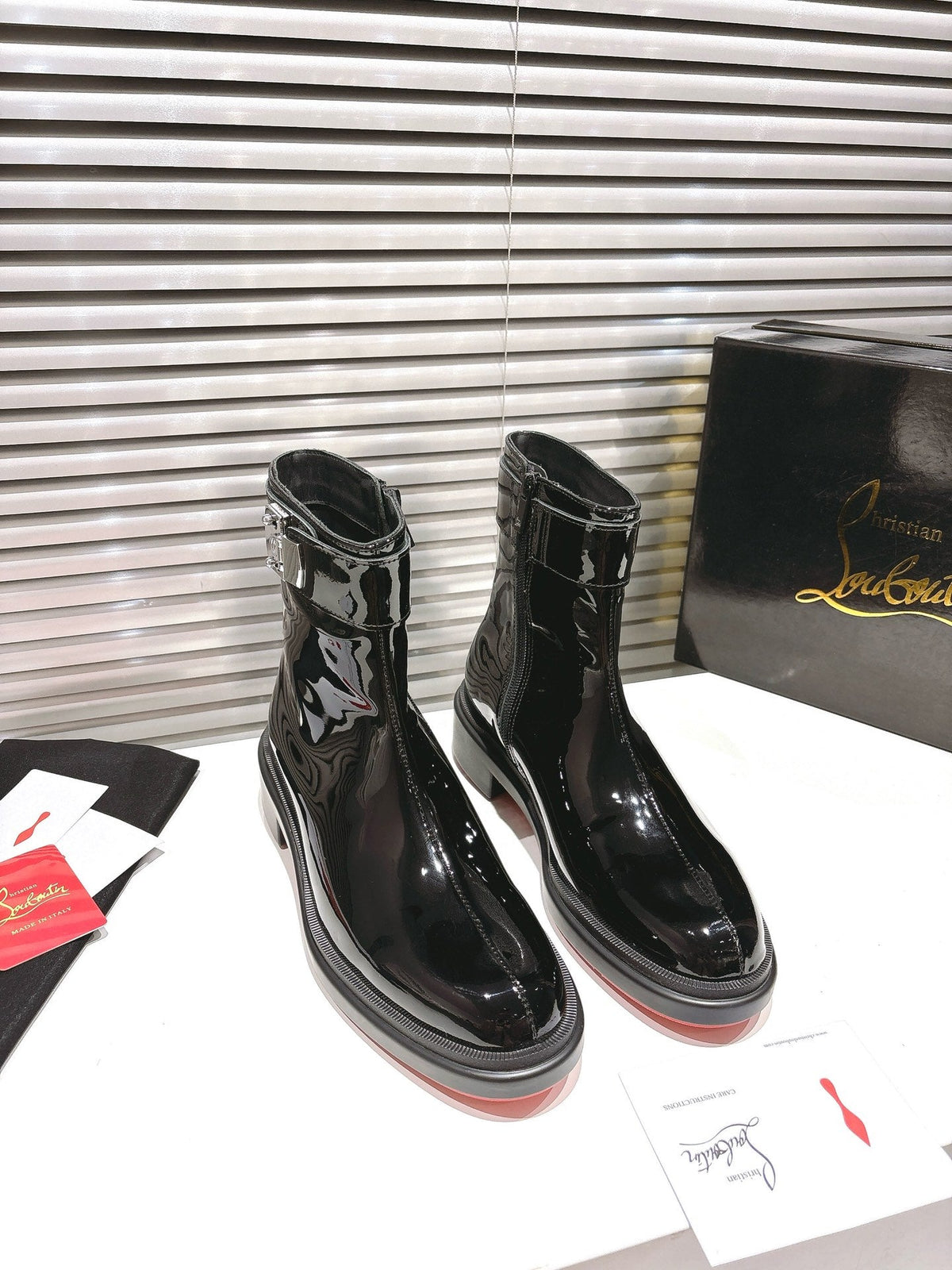 CL 2026 Ankle Boots Black Black Logo Patent Leather 193554