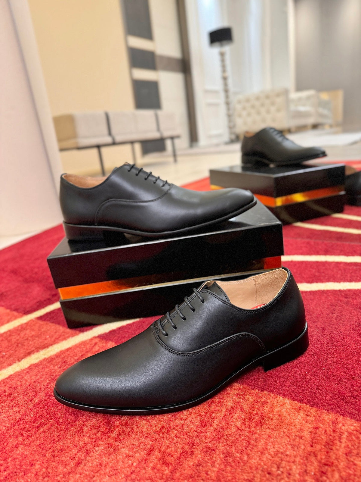 CL 2026 Oxfords Black Black Logo Leather 193522