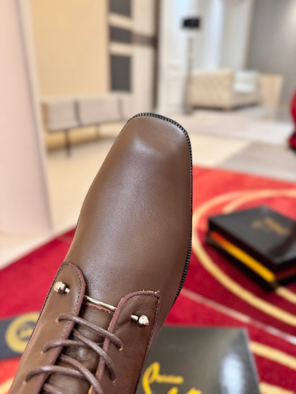 CL 2026 Combat Boots Brown Brown Logo Leather 193547