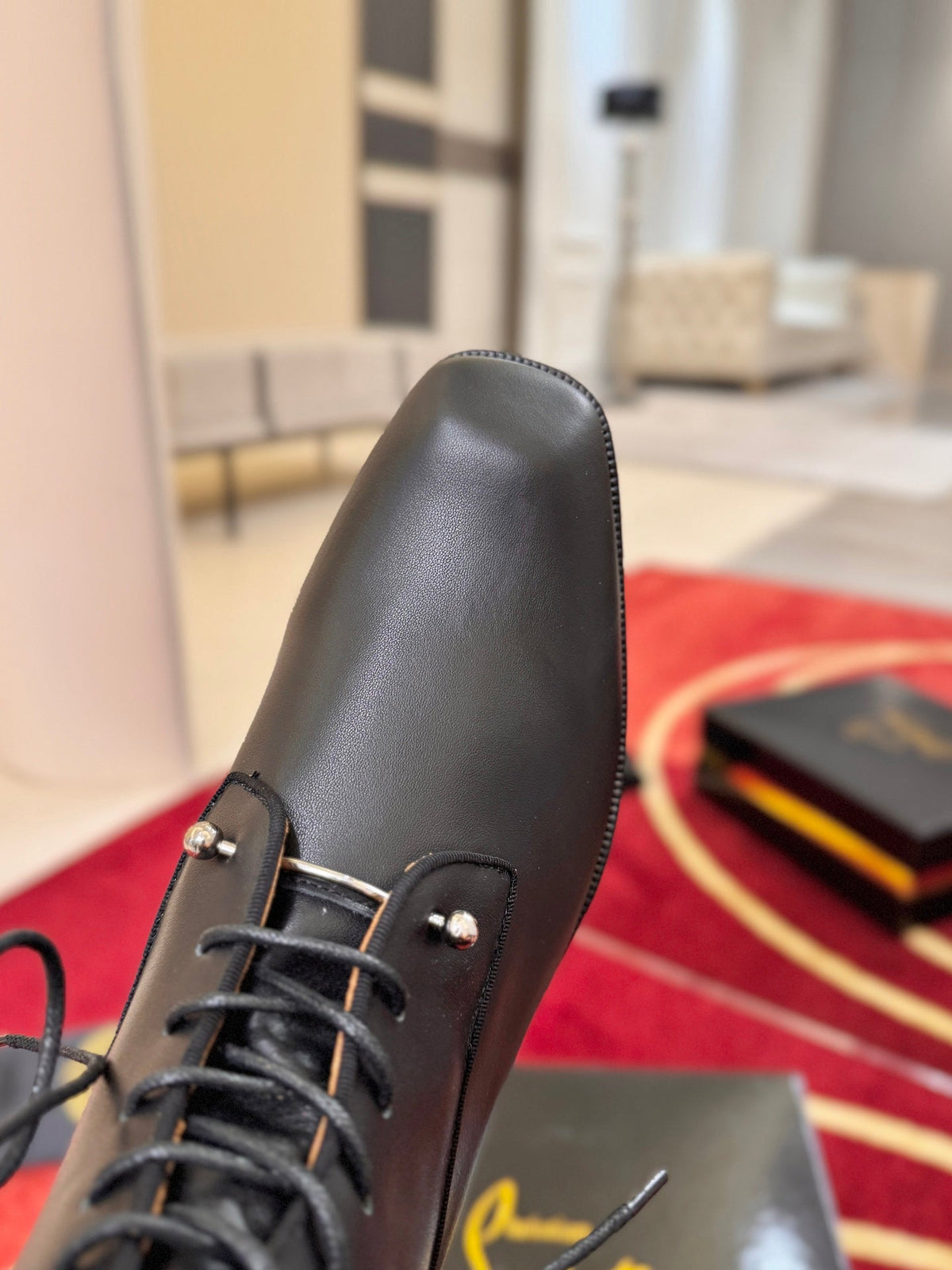 CL 2026 Combat Boots Black Black Logo Leather 193548