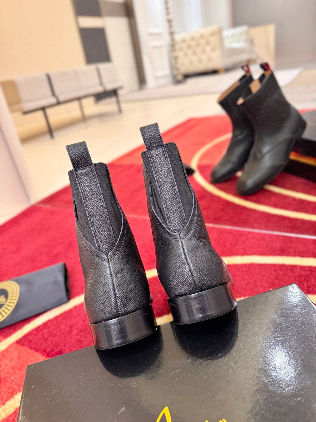 CL 2026 Chelsea Boots Black Black Logo Leather 193550