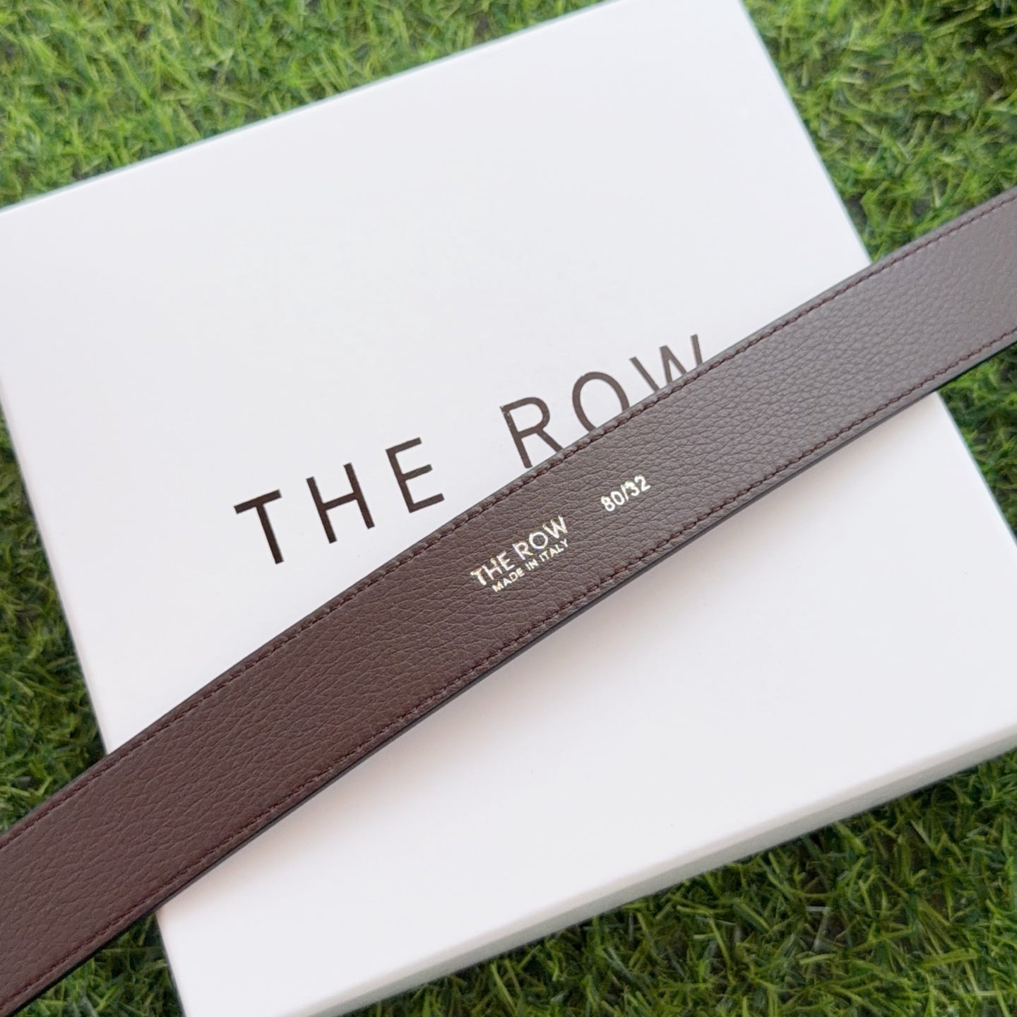 The Row Jin Belt 3cm Black Cowhide 211145