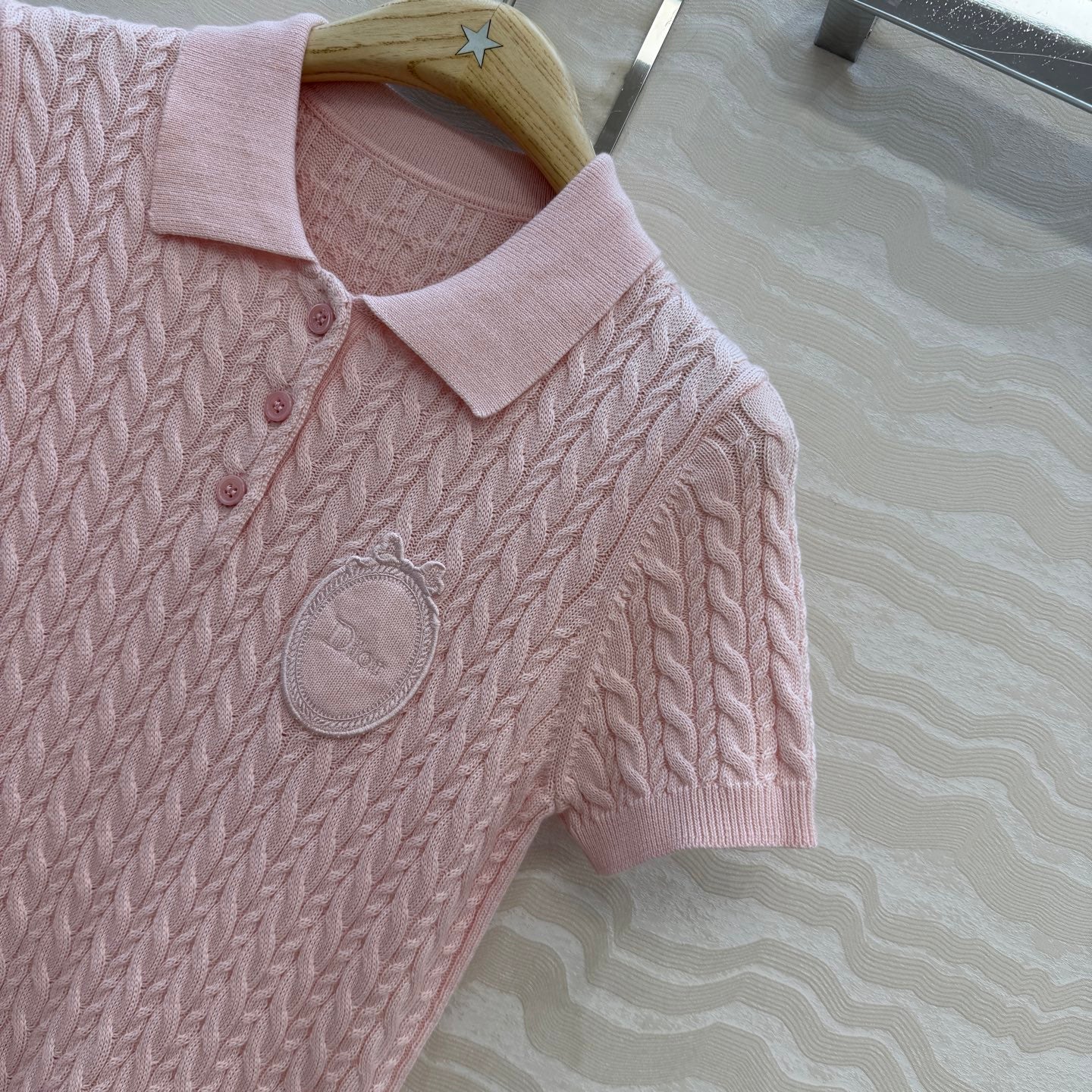 CD Médaillon Sweater Light Pink Wool 373505