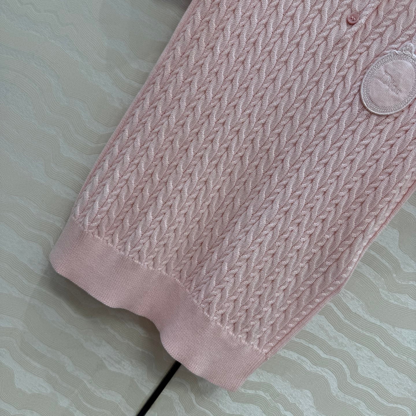 CD Médaillon Sweater Light Pink Wool 373505