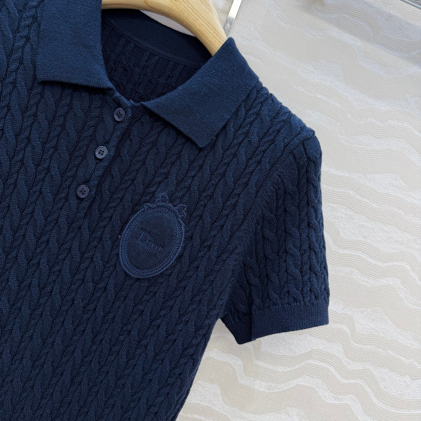 CD Médaillon Sweater Dark Blue Wool 373501