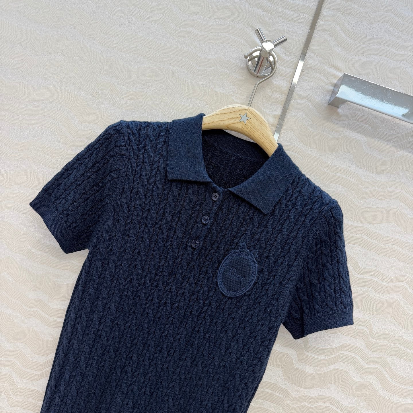 CD Médaillon Sweater Dark Blue Wool 373501