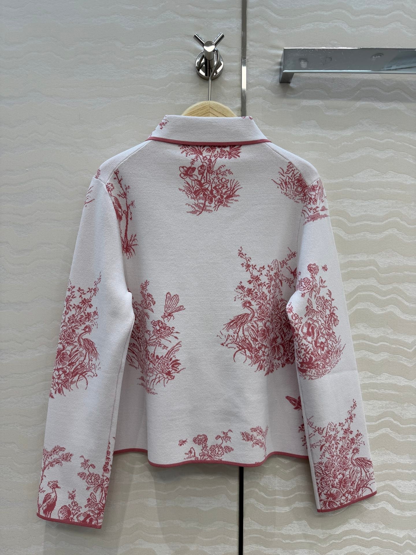 CD 26s Dioriviera Jacket White Pink Technical Knit 405969