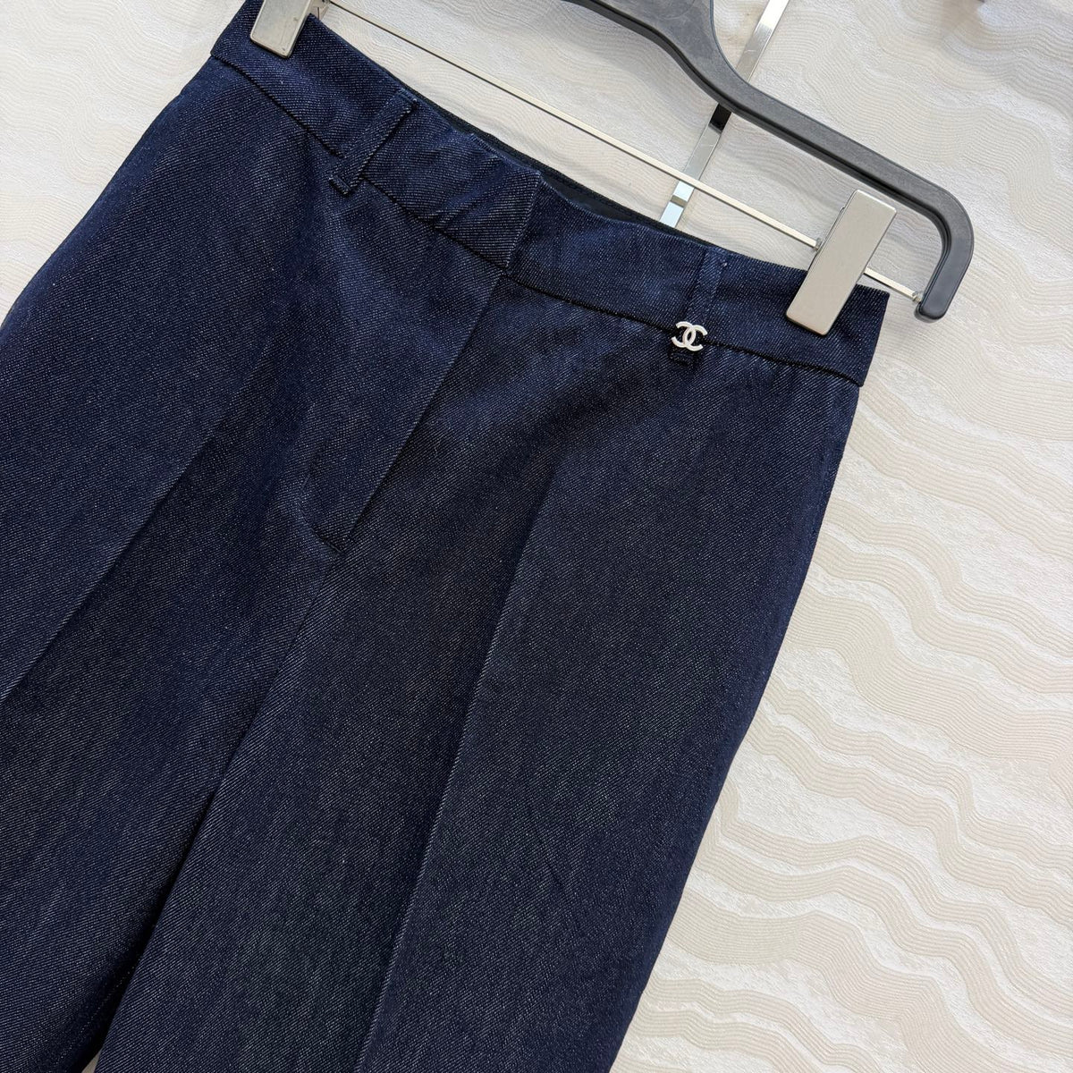 Chanel 2026 Pants Dark Blue Denim Cotton 435686