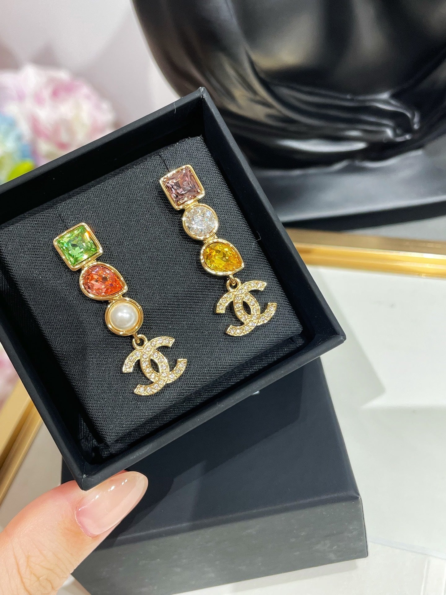 CC 26FW Colored Gold Earrings 022