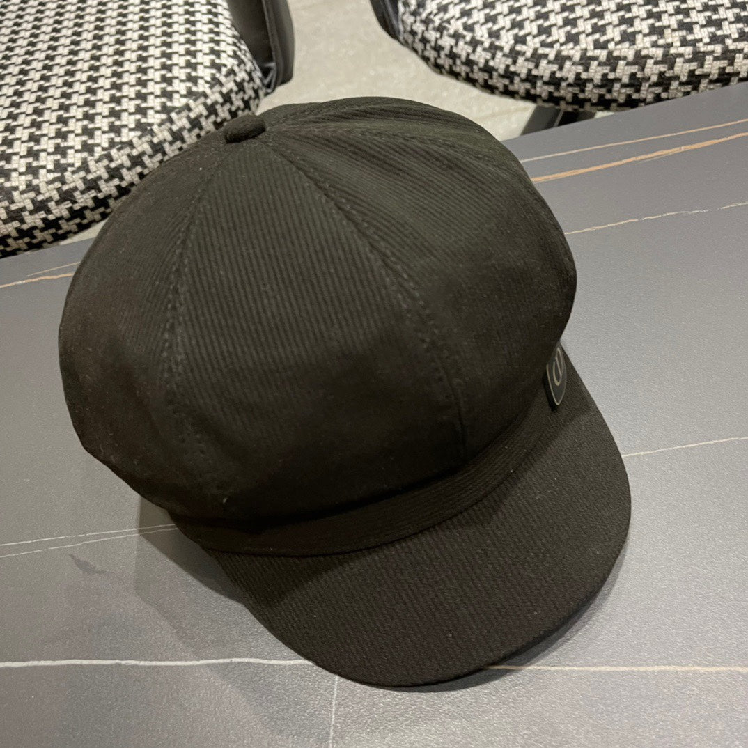 BAKER BOY HAT IN BLACK COTTON 429850