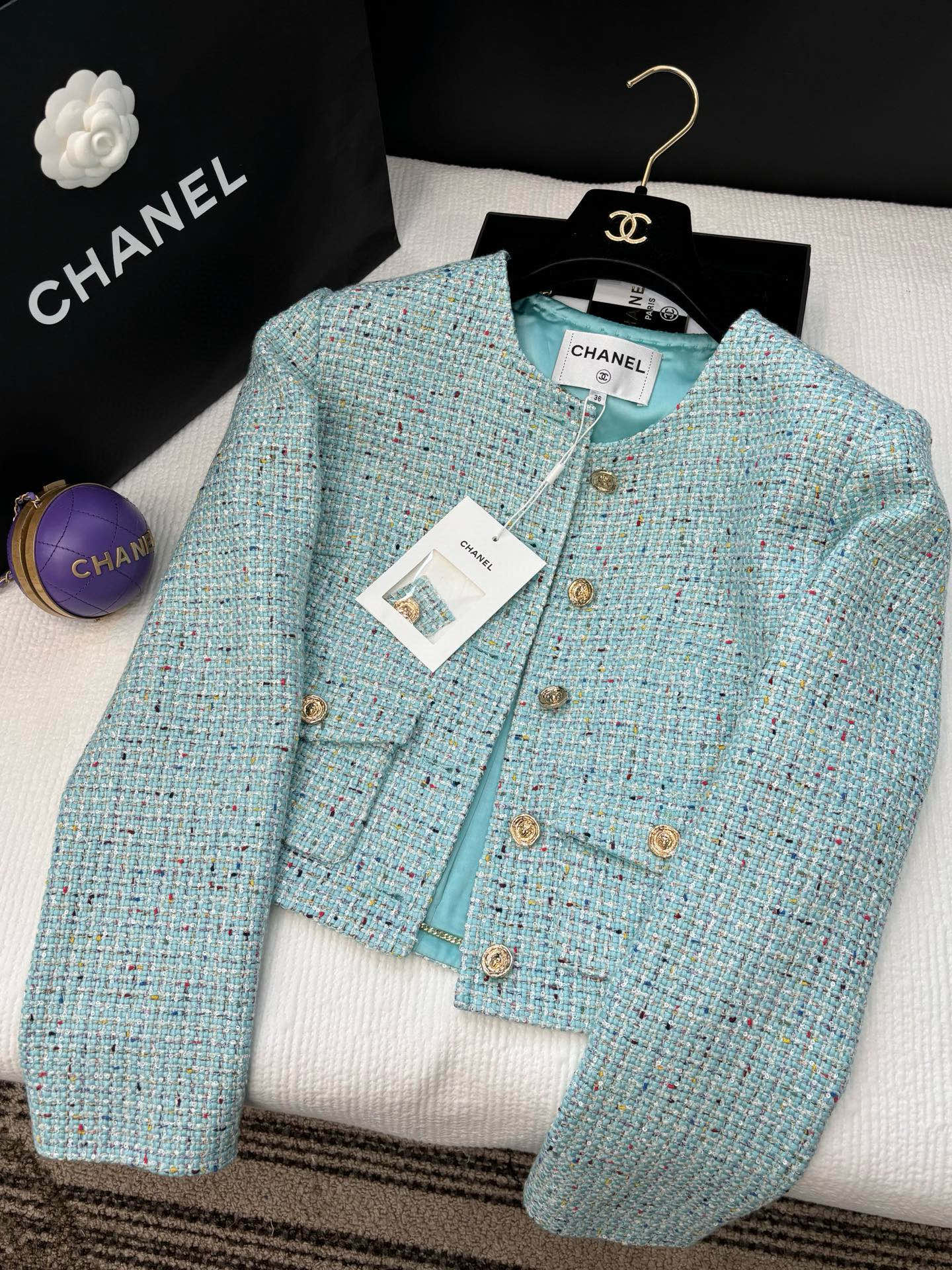 CC 25 Jacket Blue Pastel Wool 278696