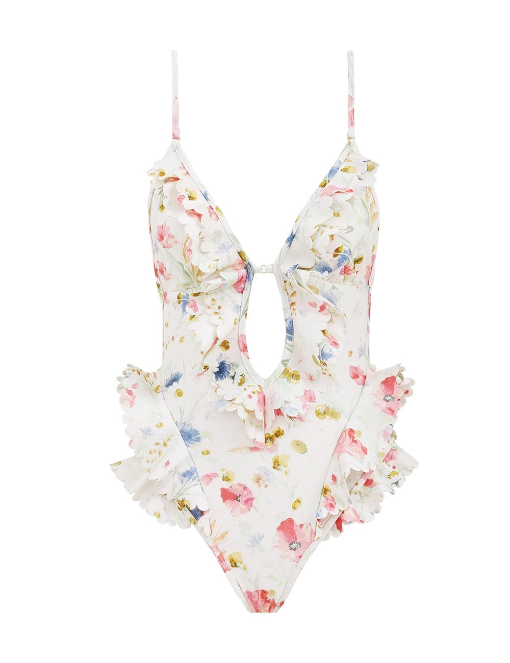 Zimmermann Summer Swim Cream Bouquet Floral Cotton 342363