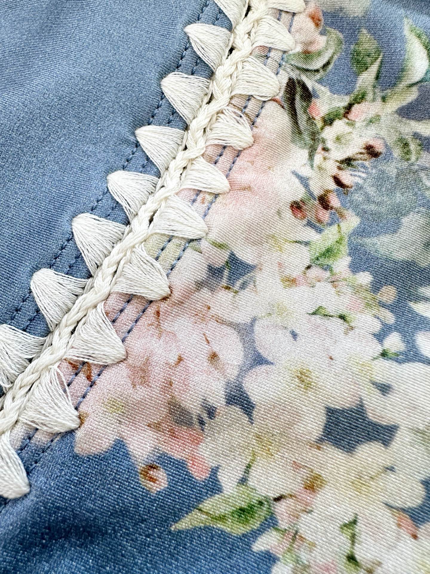 Zimmermann Summer Swim Tea Blue Botanical Floral Cotton 308734