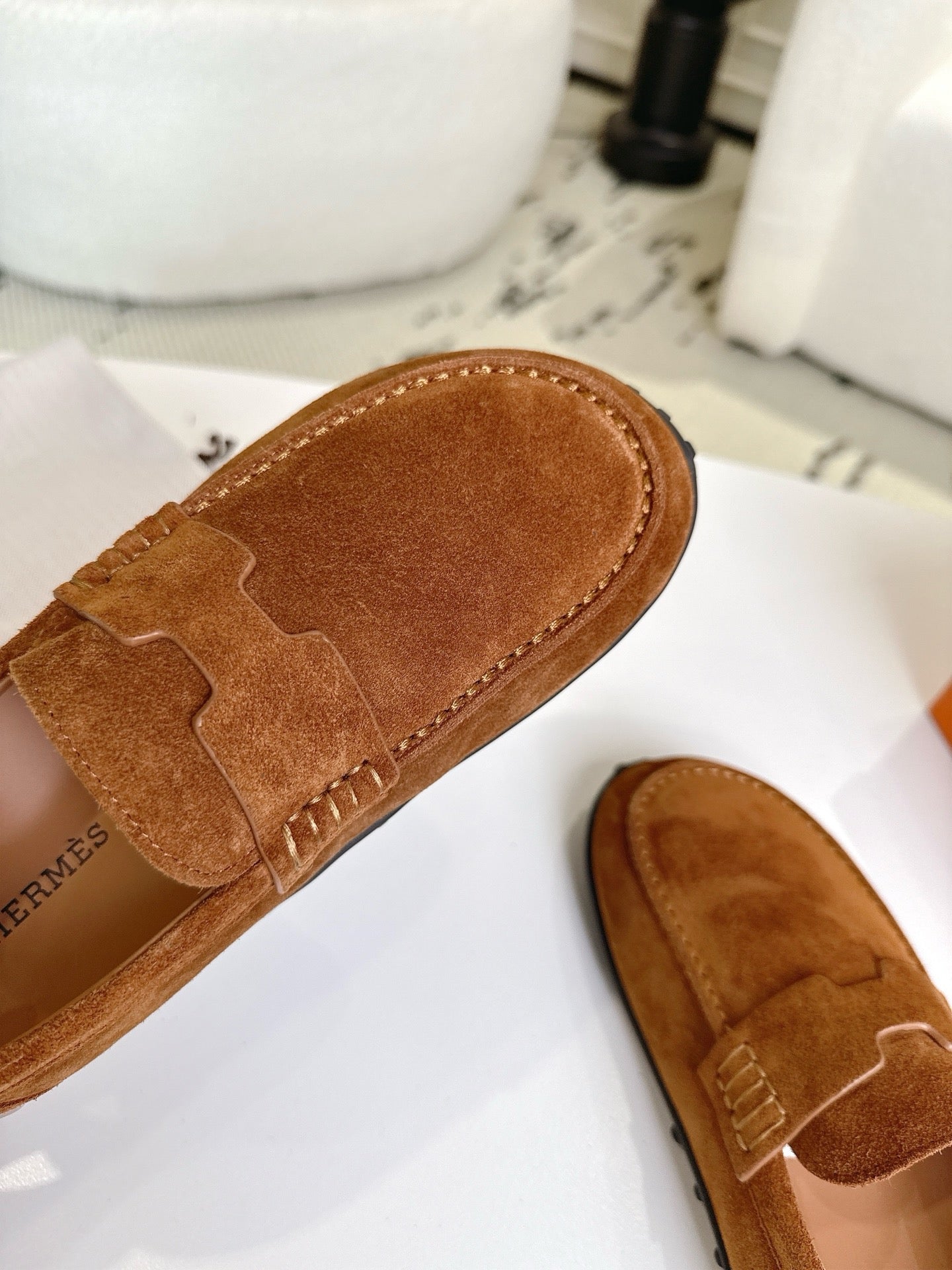 HM Lazy Loafers Brown Suede 523336