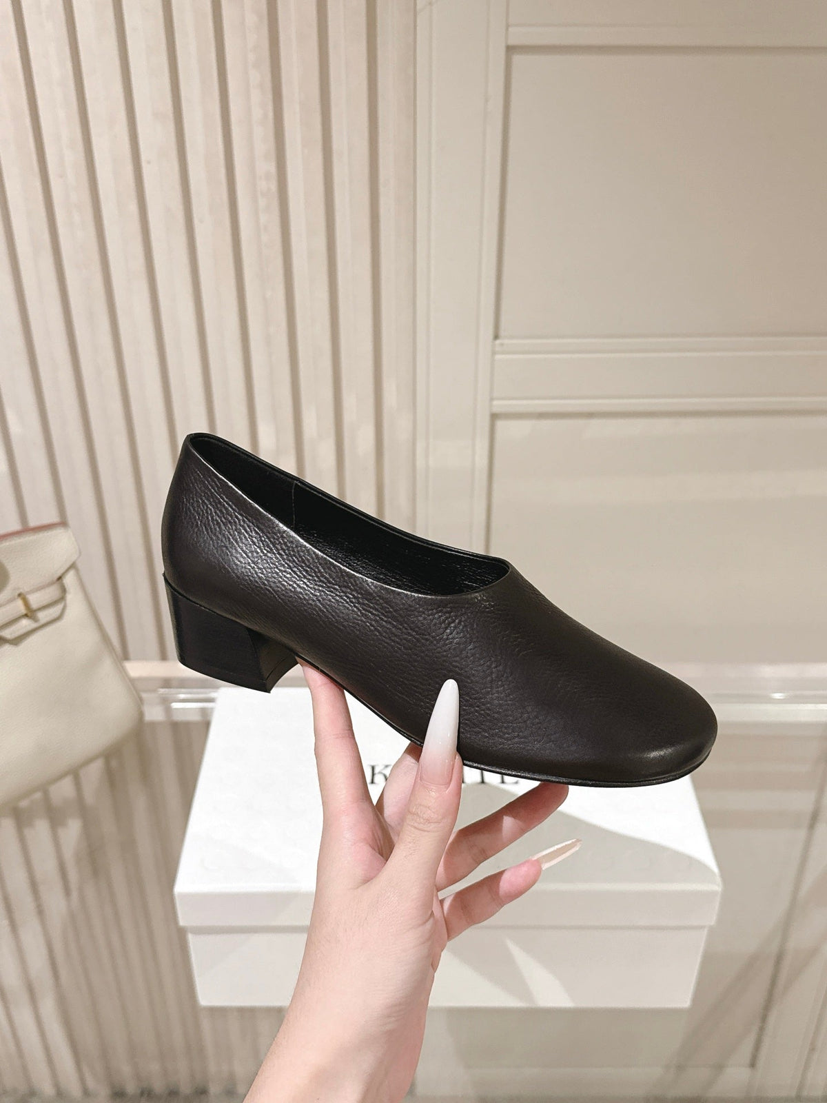 Khaite 26s Marcy Pumps 4.5cm Brown Leather 103646