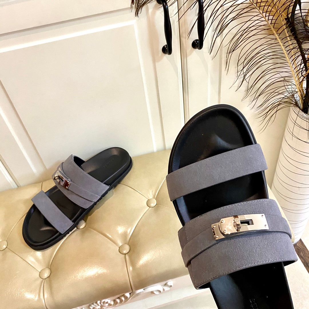 HM Jackson Sandal Dark Grey Suede 958060