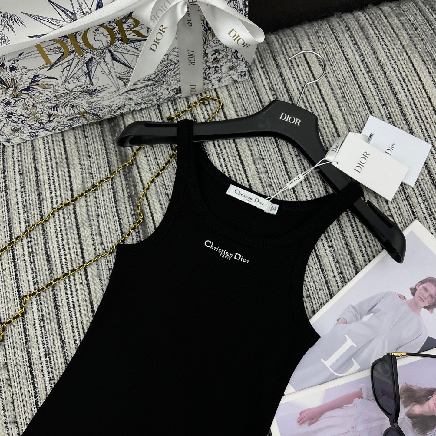 Dior 25C Tank Top Black 228436