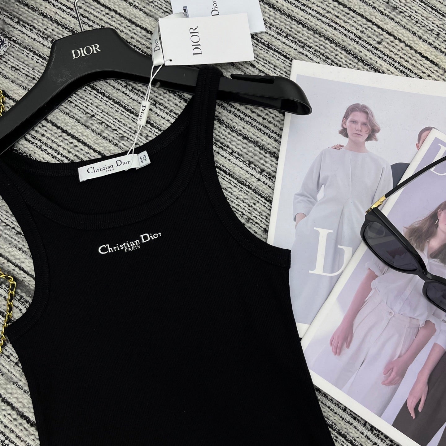 Dior 25C Tank Top Black 228436