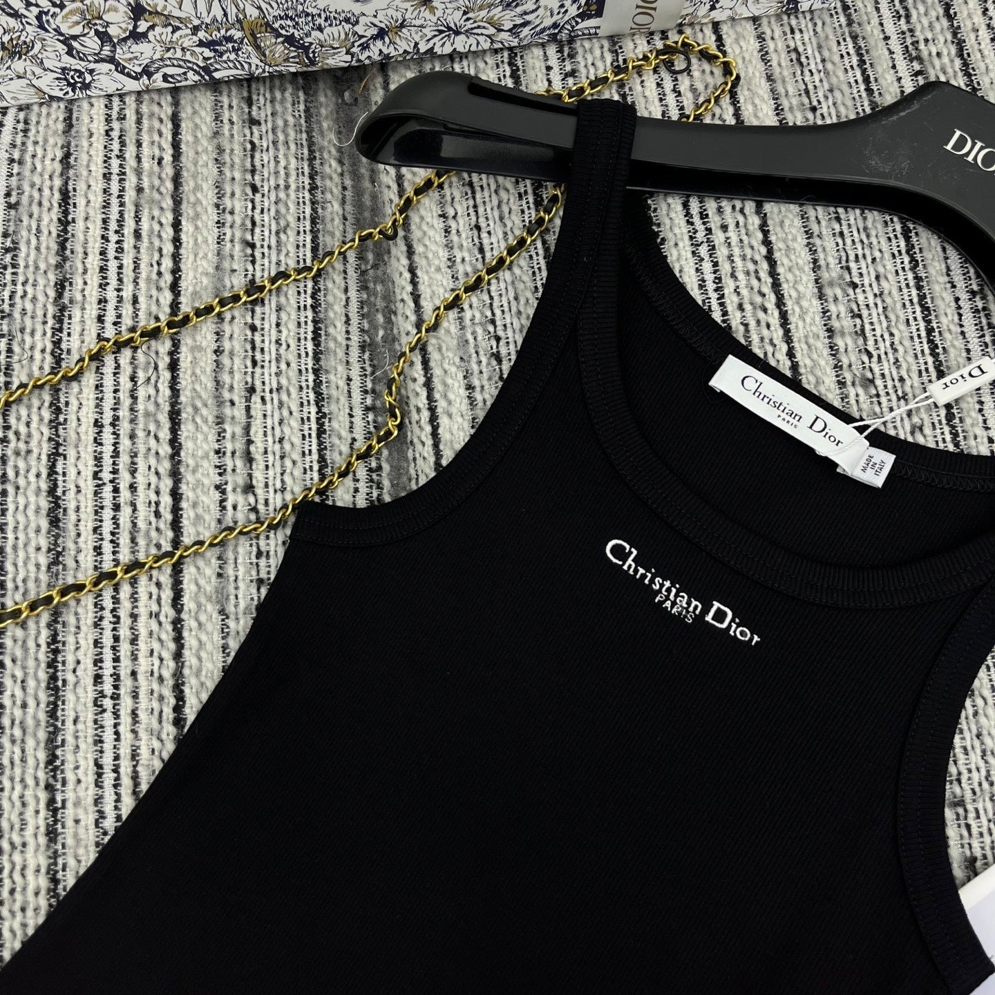 Dior 25C Tank Top Black 228436