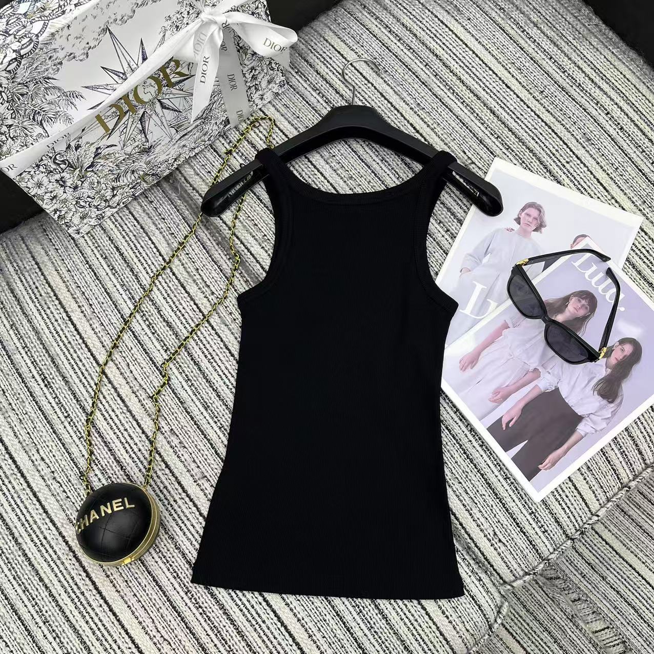 Dior 25C Tank Top Black 228436