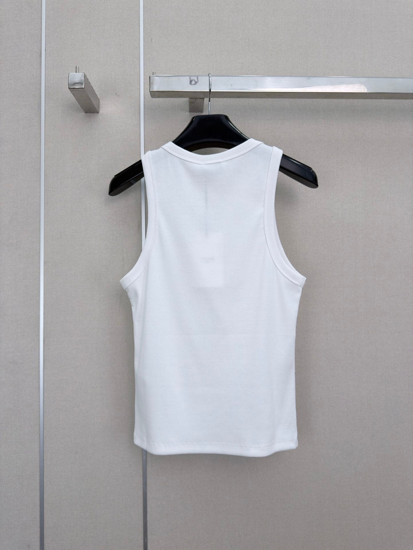 Celine Triomphe Vest Top White Cotton 379647