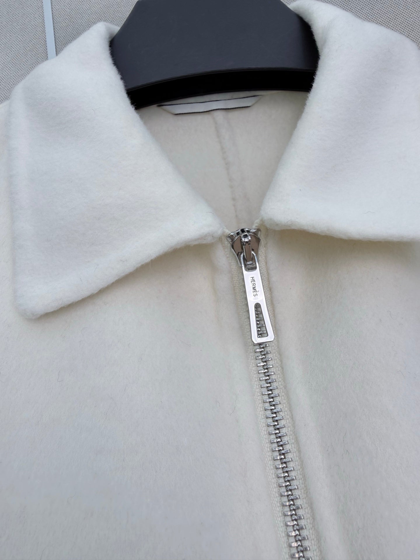 HM 26s Double-Sided Lapel Coat White Cashmere 407085