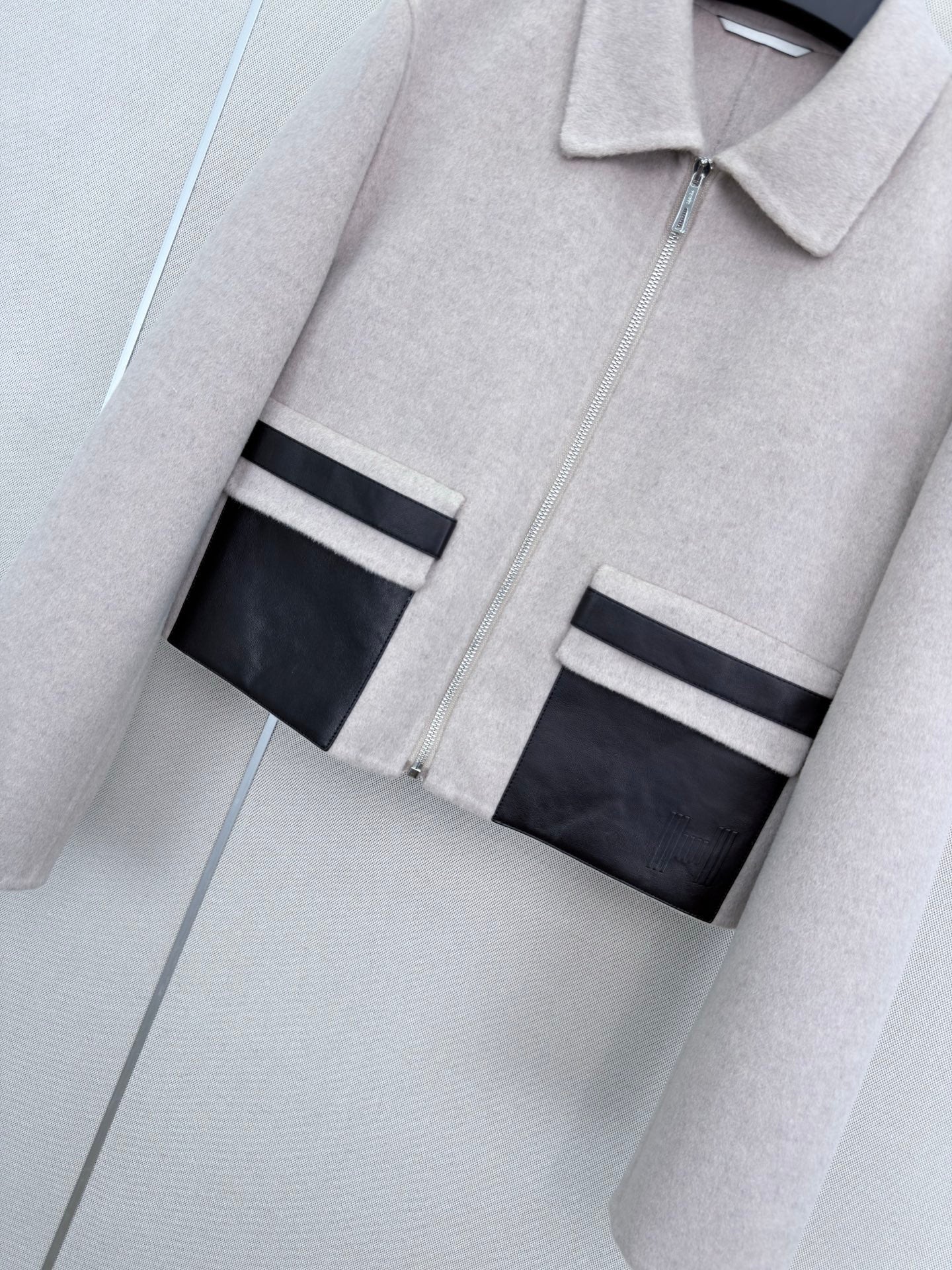 HM 26s Double-Sided Lapel Coat Light Grey Cashmere 407087