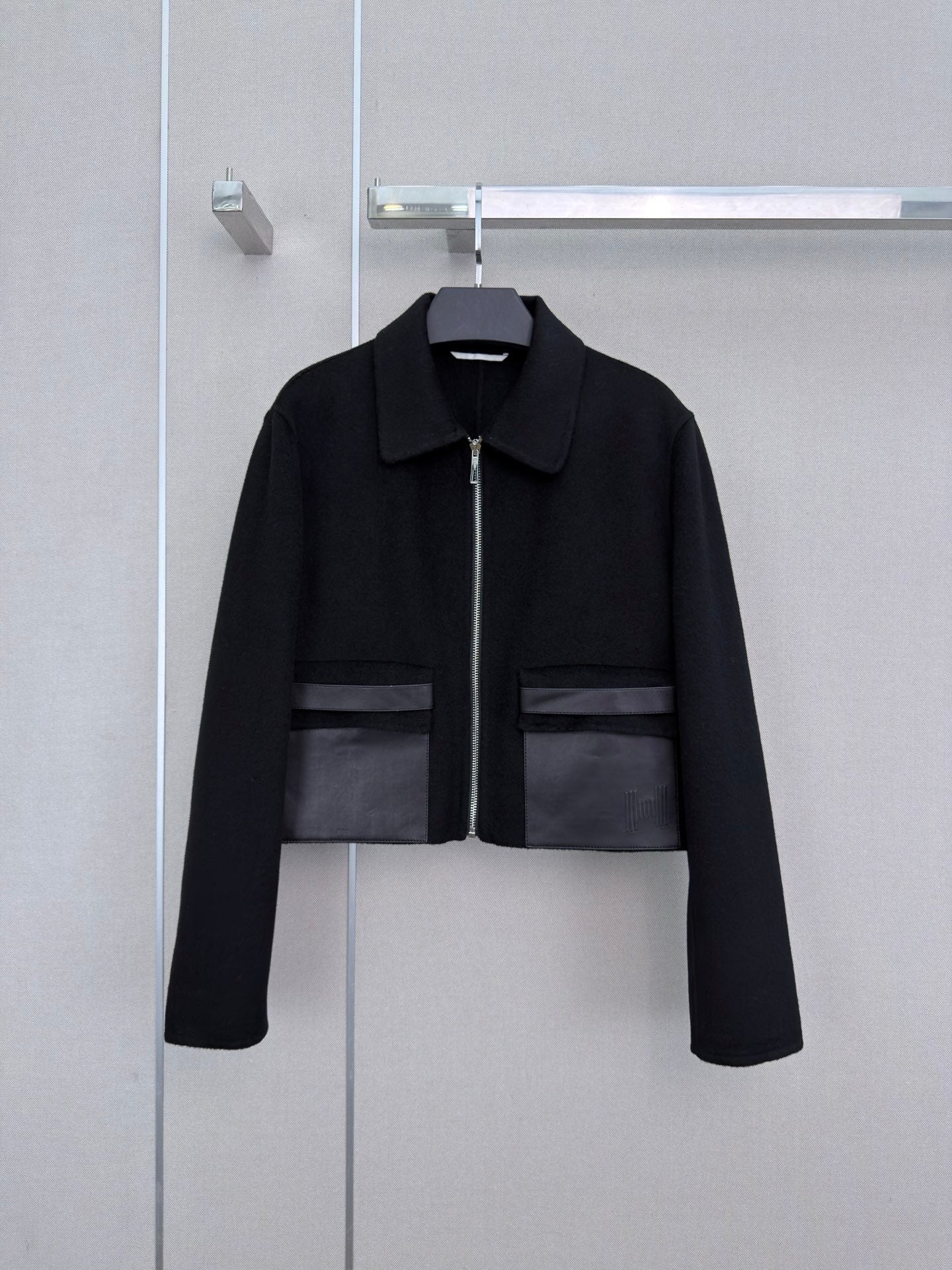 HM 26s Double-Sided Lapel Coat Black Cashmere 407086
