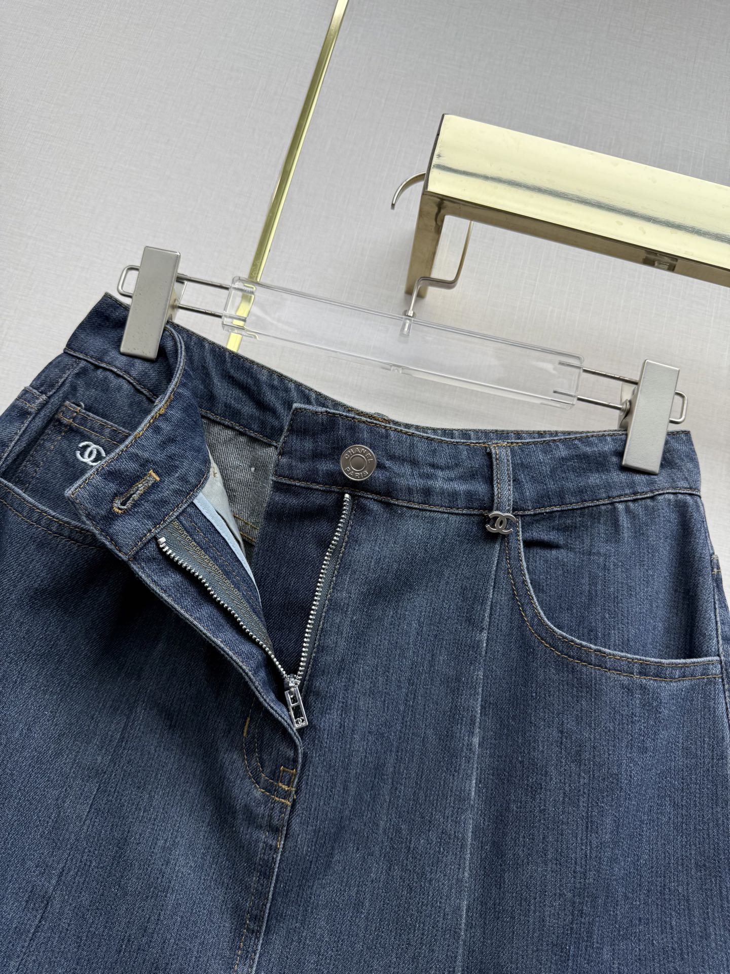 CC Fall Winter 2026 Fishtail Skirt Dark Denim Blue 421784