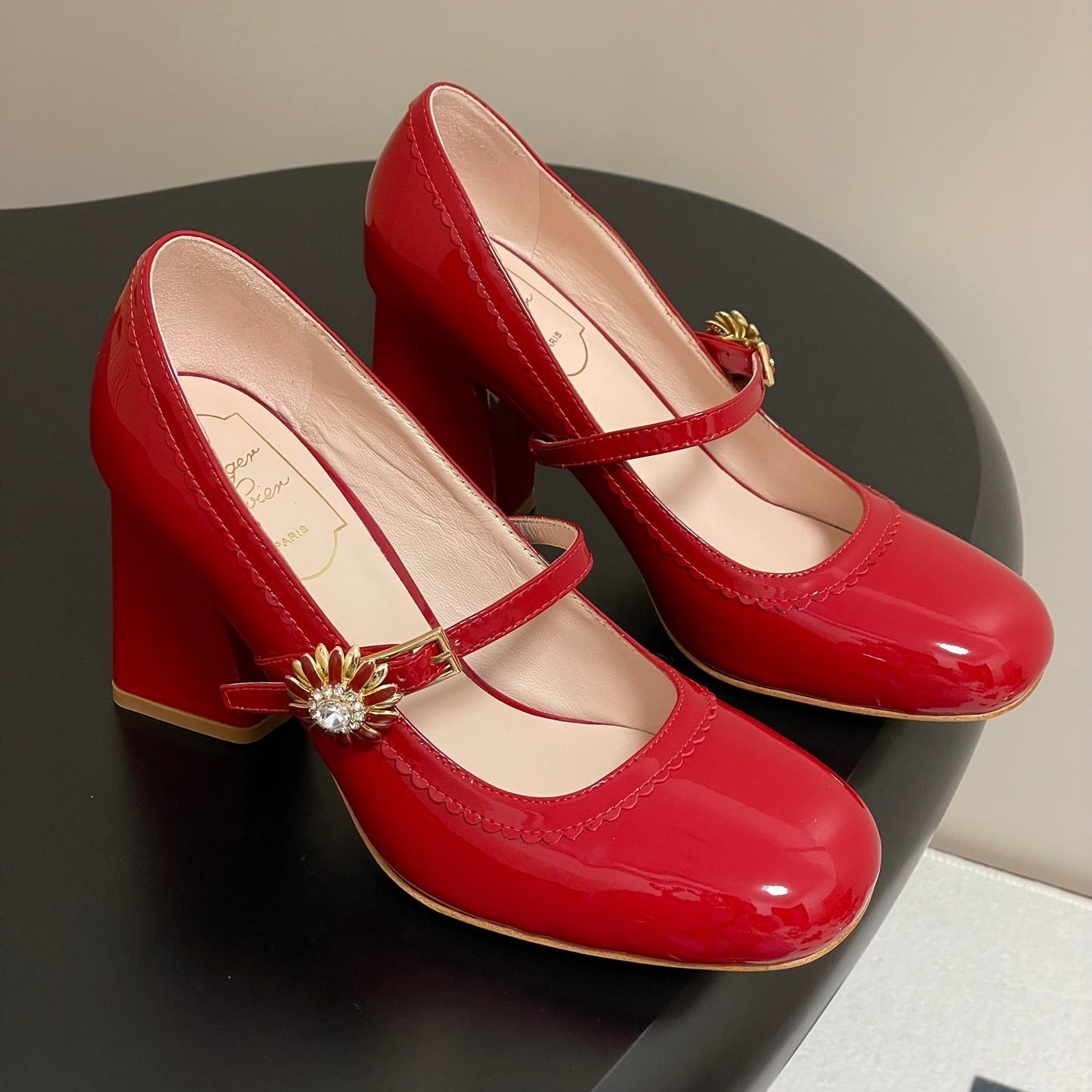Viv 25 Mary Jane 60 Red Patent Calf Leather 247885