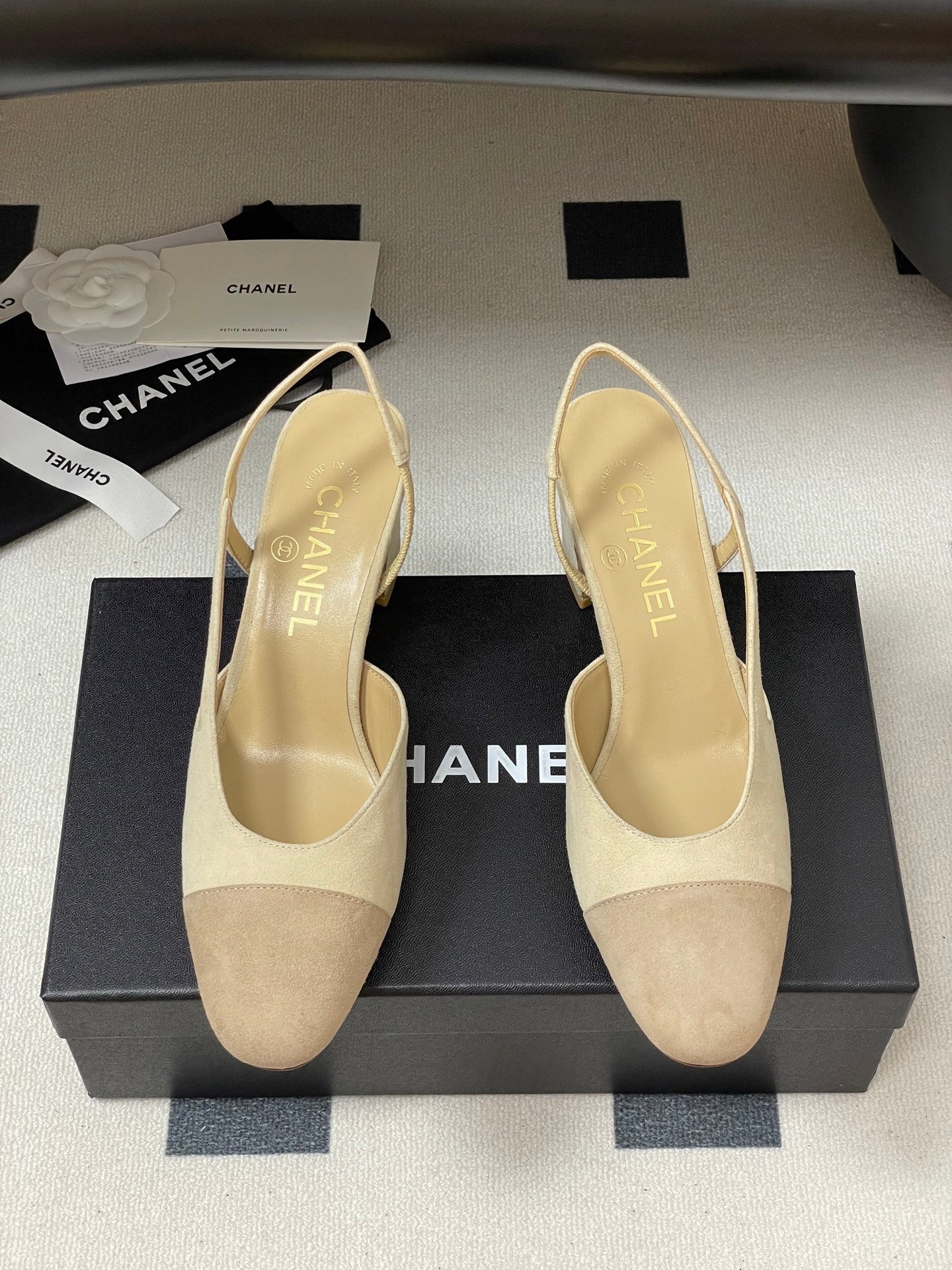 CC 25 SlingBack 65mm Beige Suede 393989