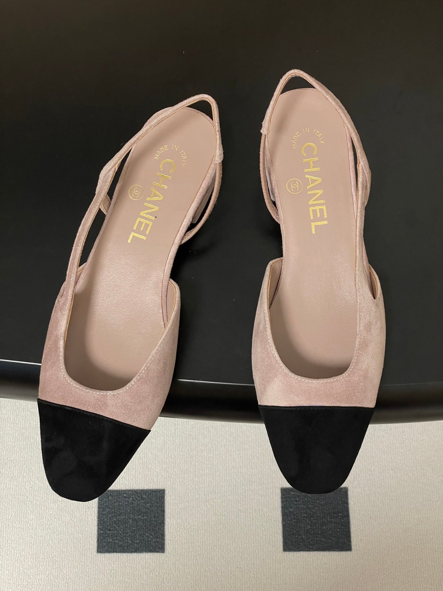 CC 25 SlingBack Flat 20mm Blush Pink Suede 393994