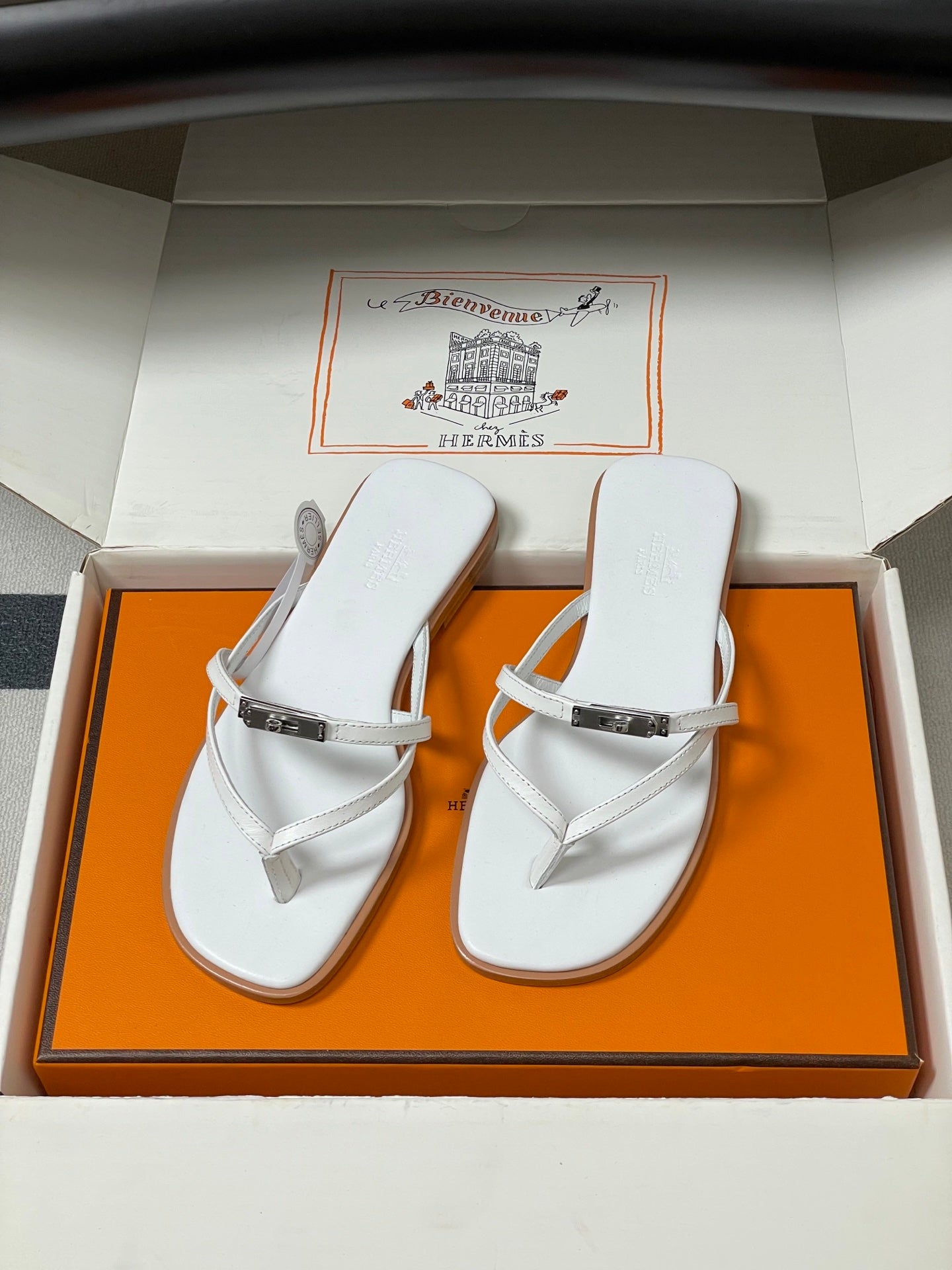 HM Miss Sandal White Calfskin 593794