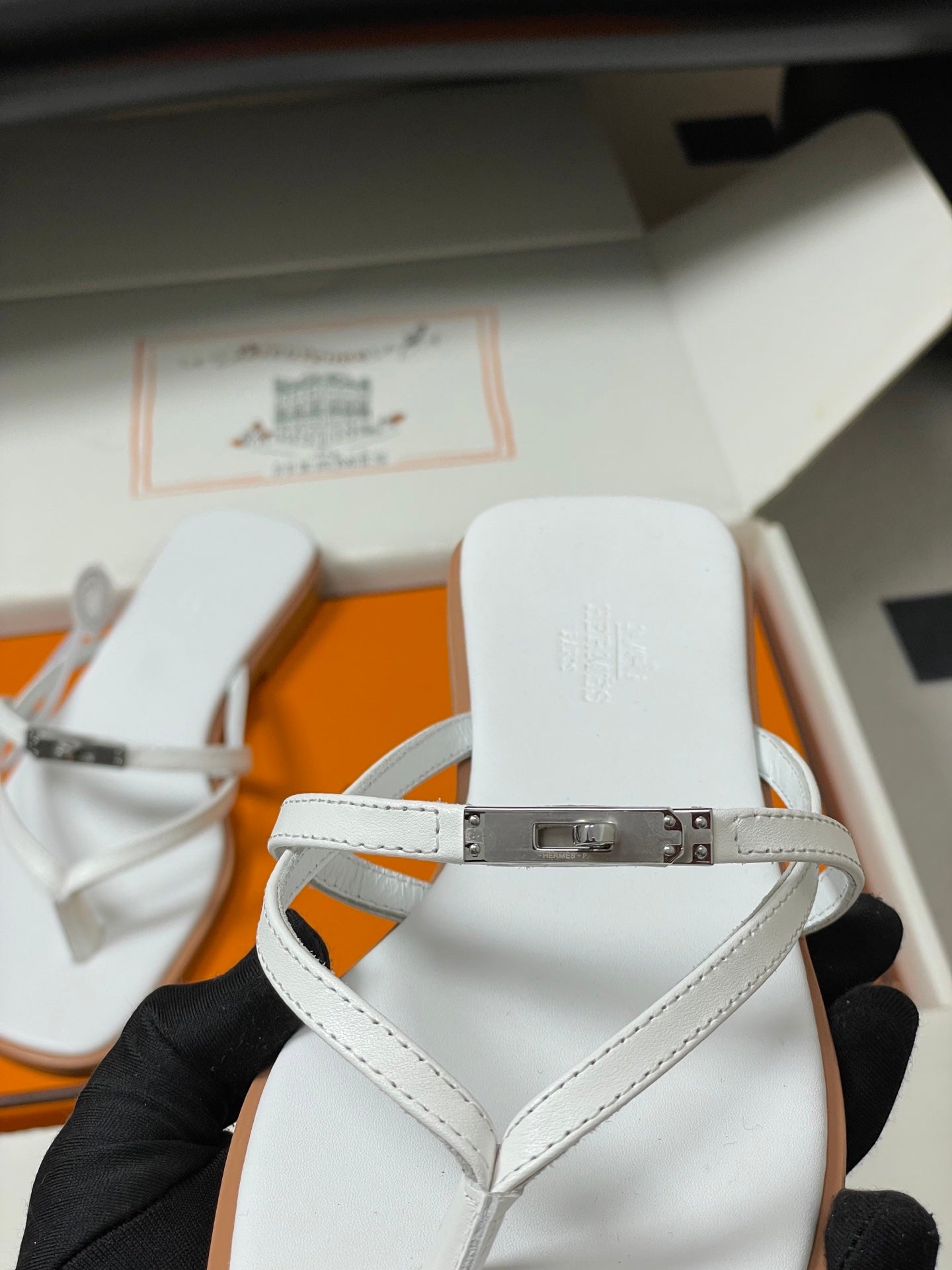 HM Miss Sandal White Calfskin 593794