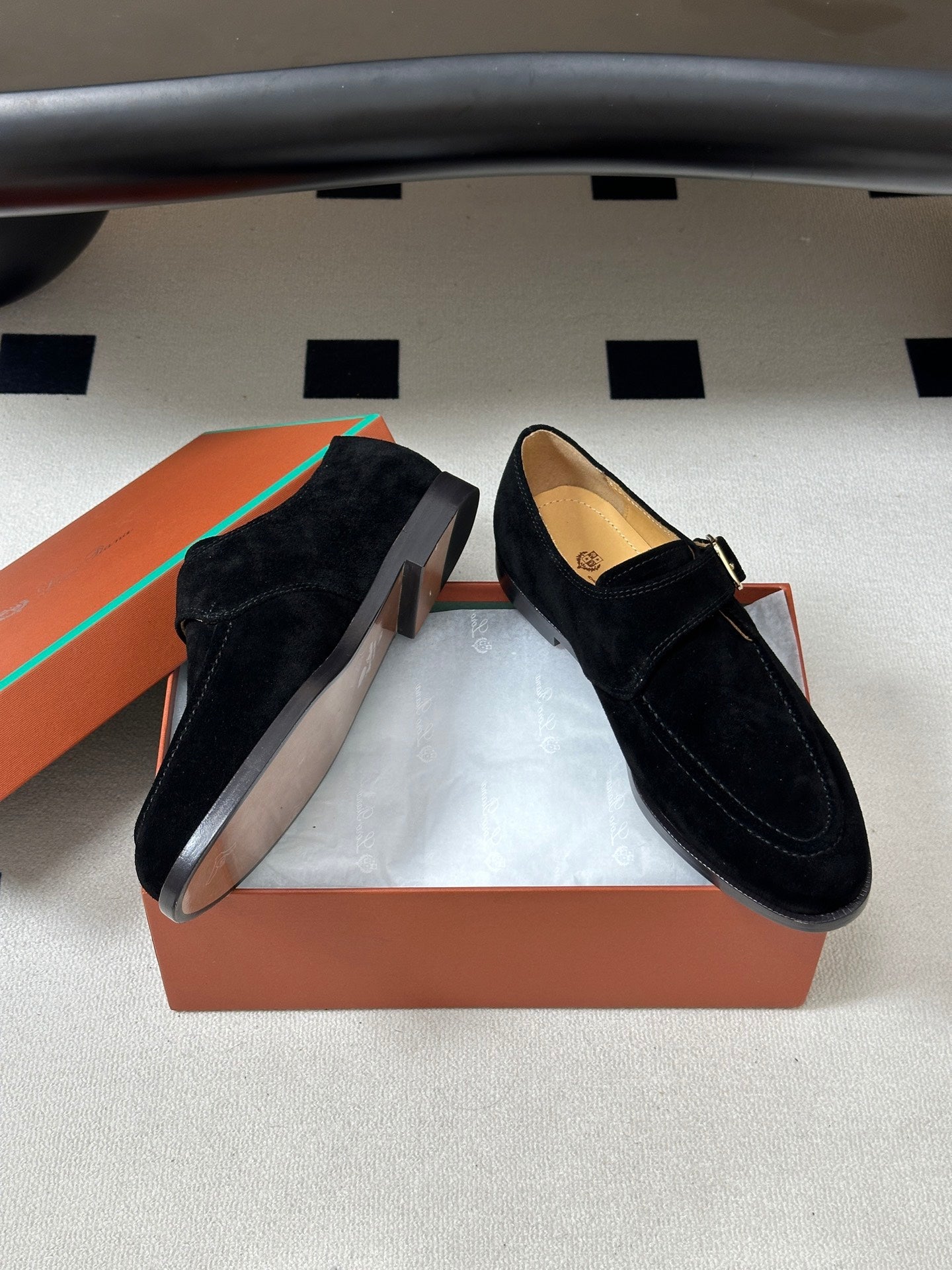 LP Sergio Loafer Black Suede 903166