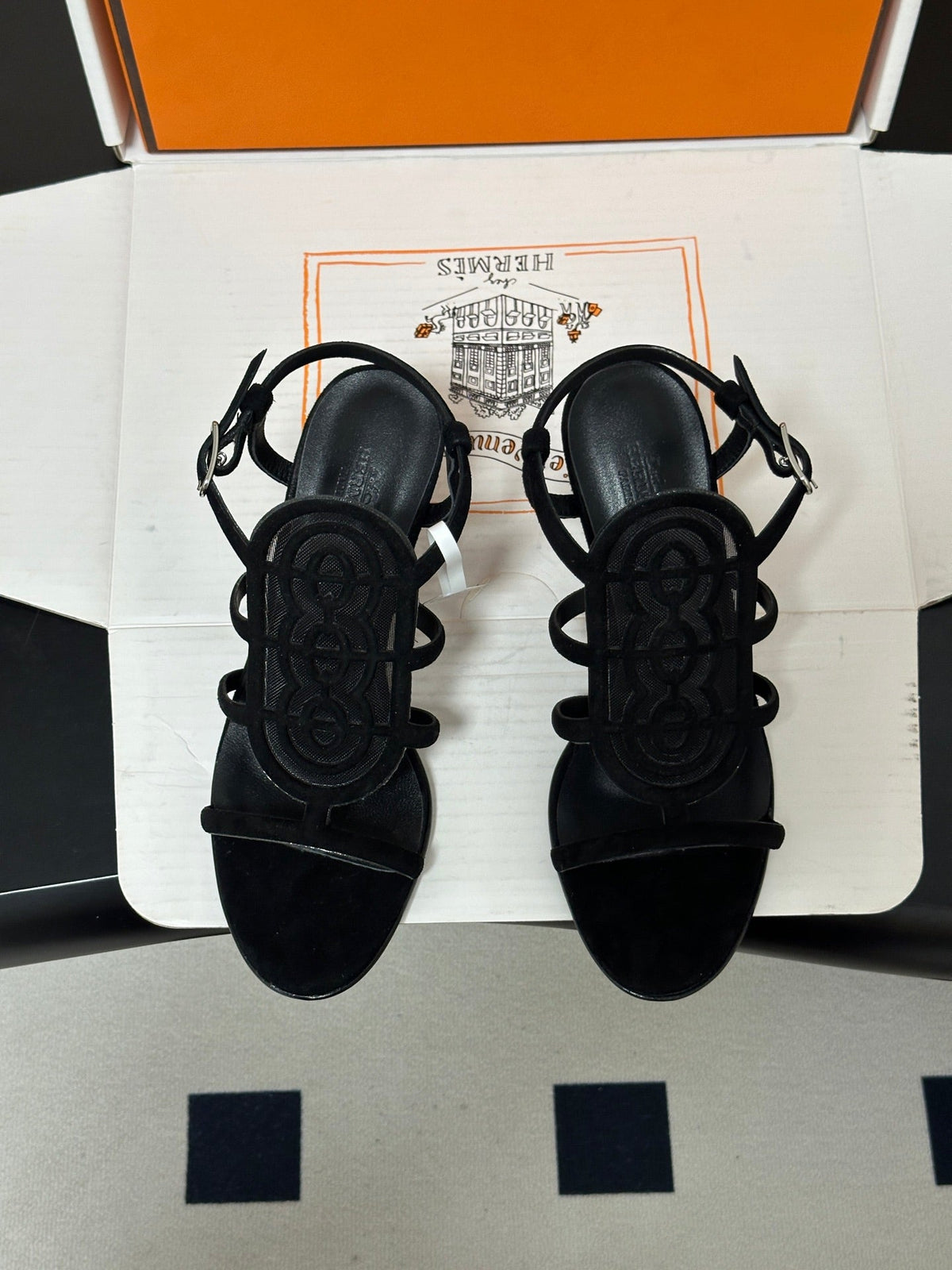HM 26s Nymphe 70 Sandals 7cm Suede 185822