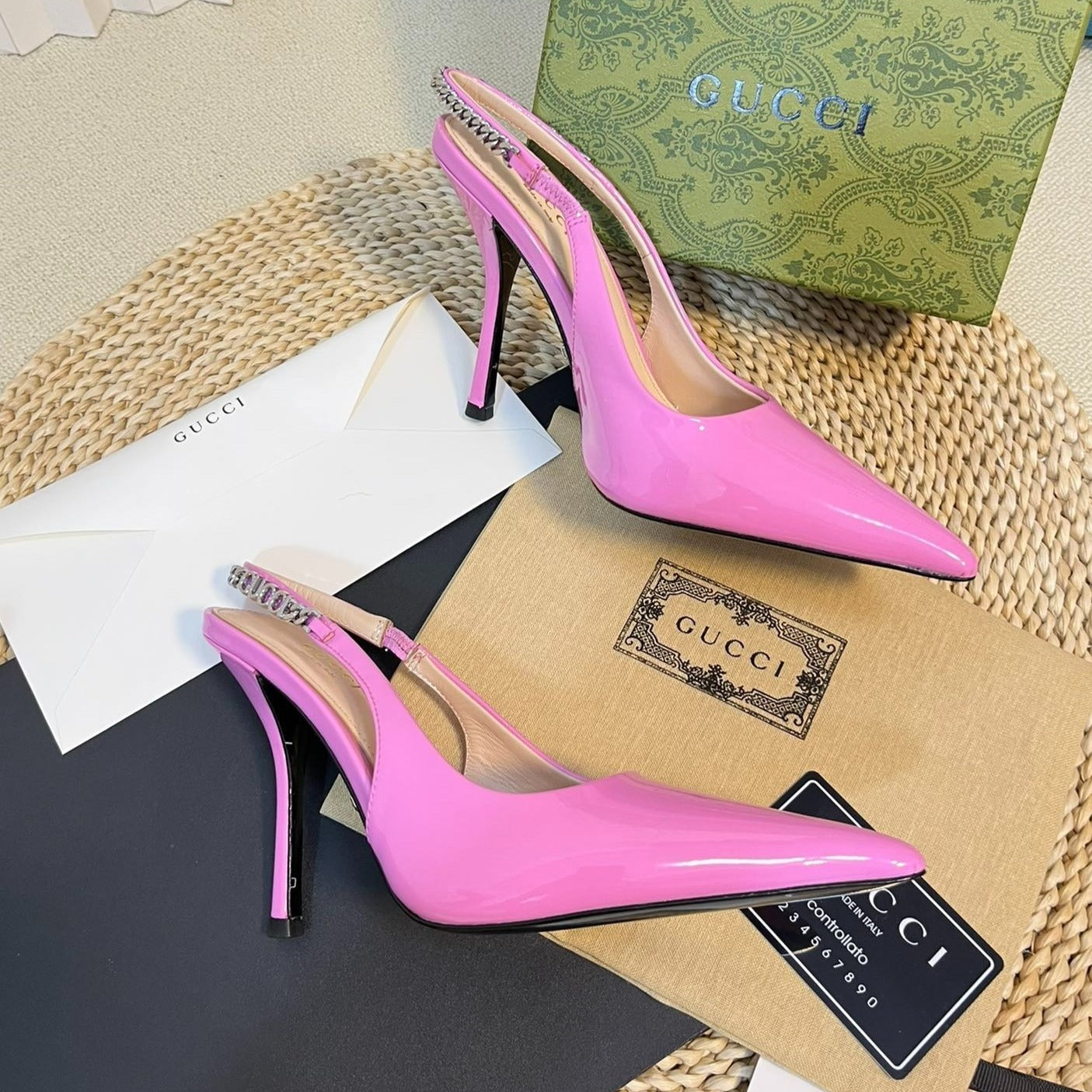 GG Women's High Heels Pink