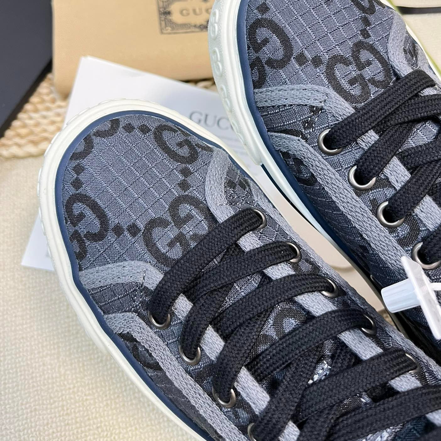 GG Tennis 1977 High Top Sneaker Black Grey Caro