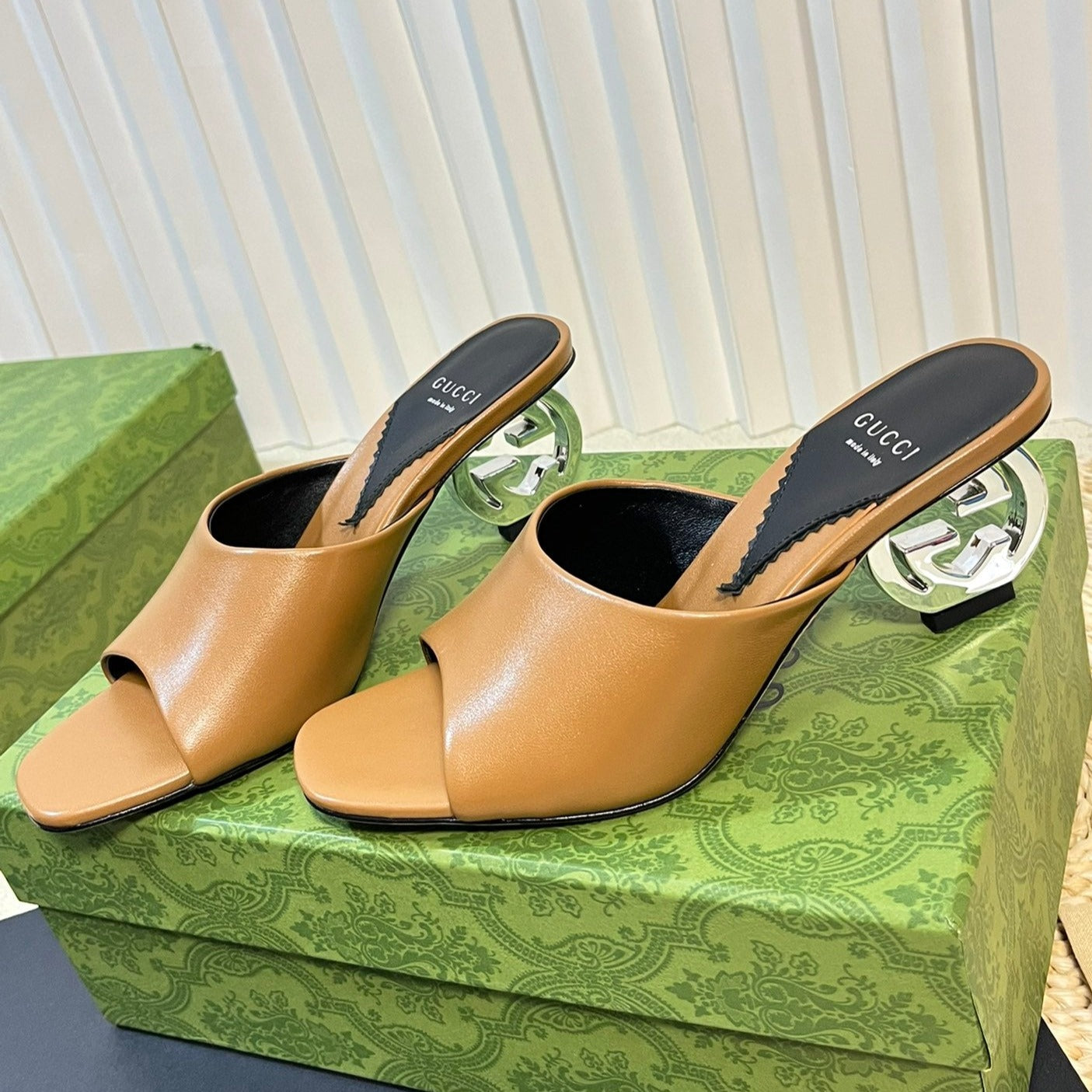 GG Women's Heeled Sandals Gingerbread Brown