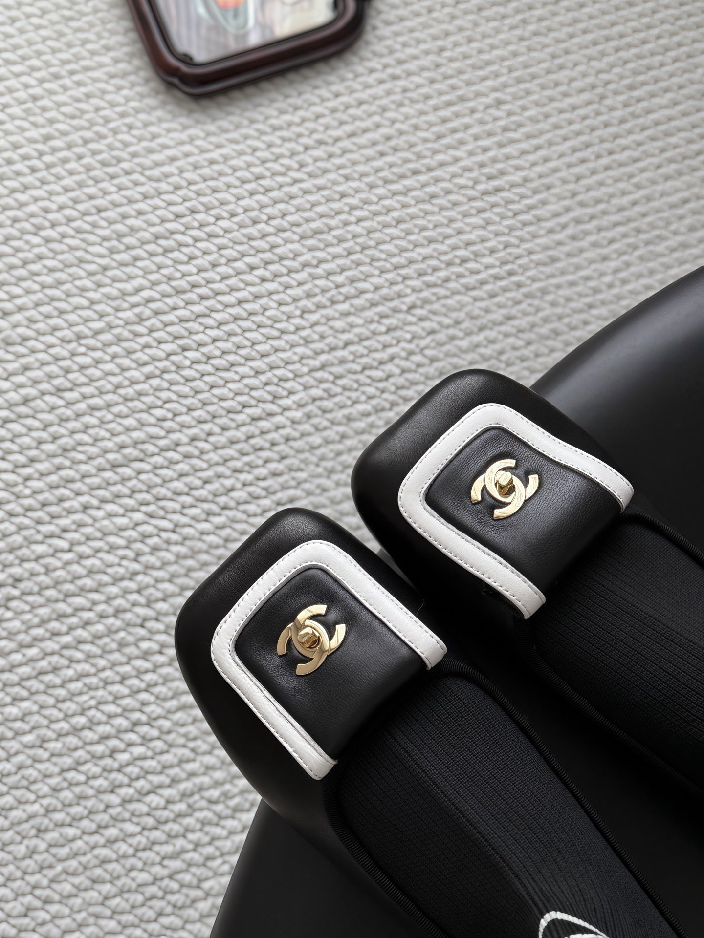 CC 26s Sock Boots Black Cotton Leather 969677