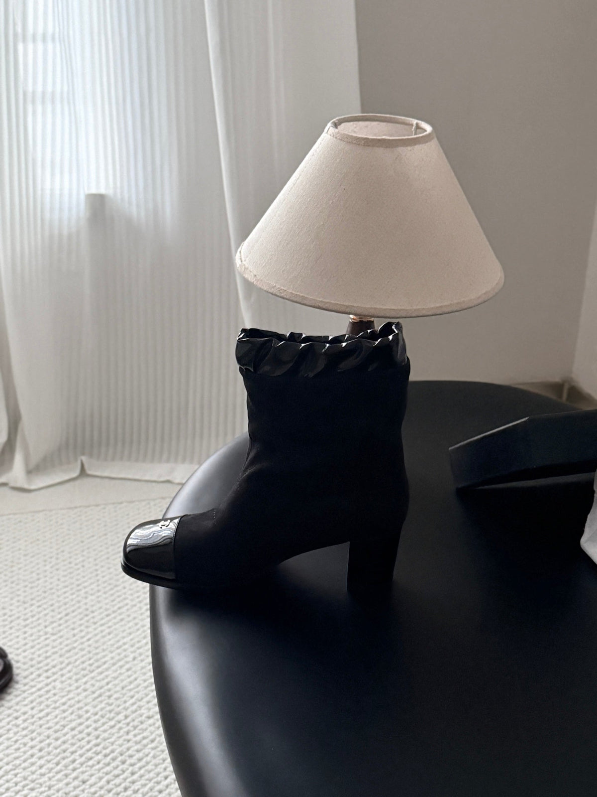 CC 26s Ankle Boots Black Suede Patent 127989