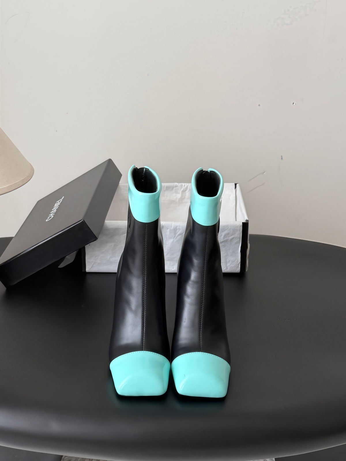 CC 26s Ankle Boots Black Tiffany Leather Patent 127857