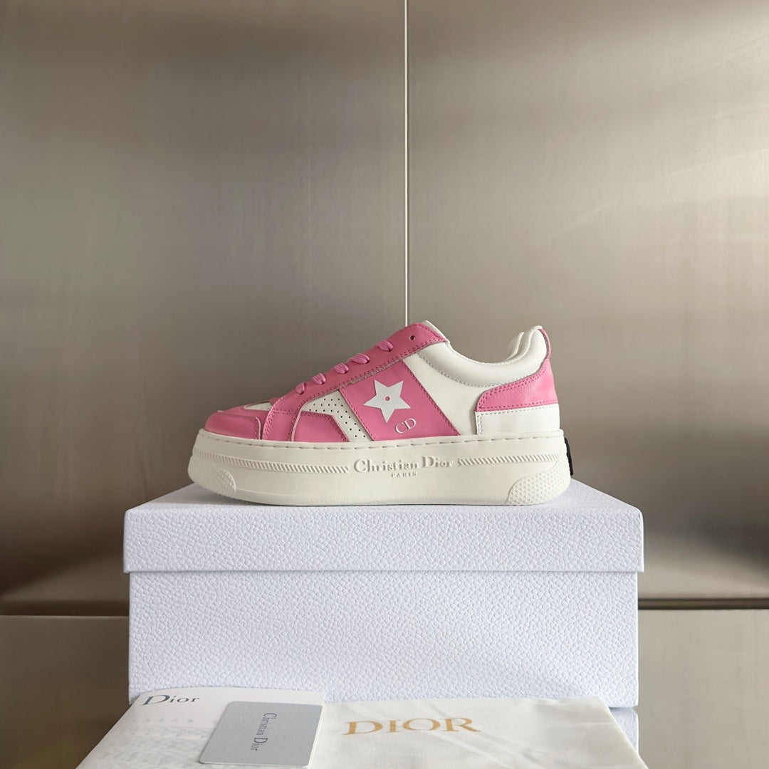 cd star sneaker white pink calfksin