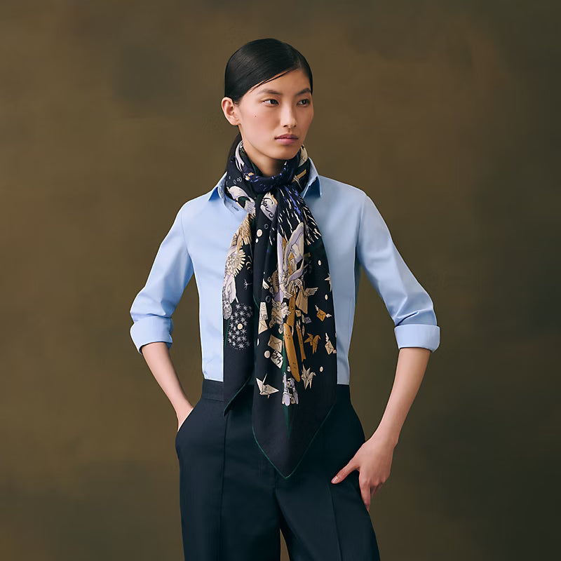 HM 26s Scarf 140 In Cashmere And Silk 513478