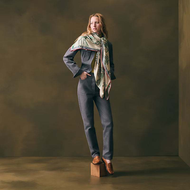 HM 26s Scarf 140 In Cashmere And Silk 513484