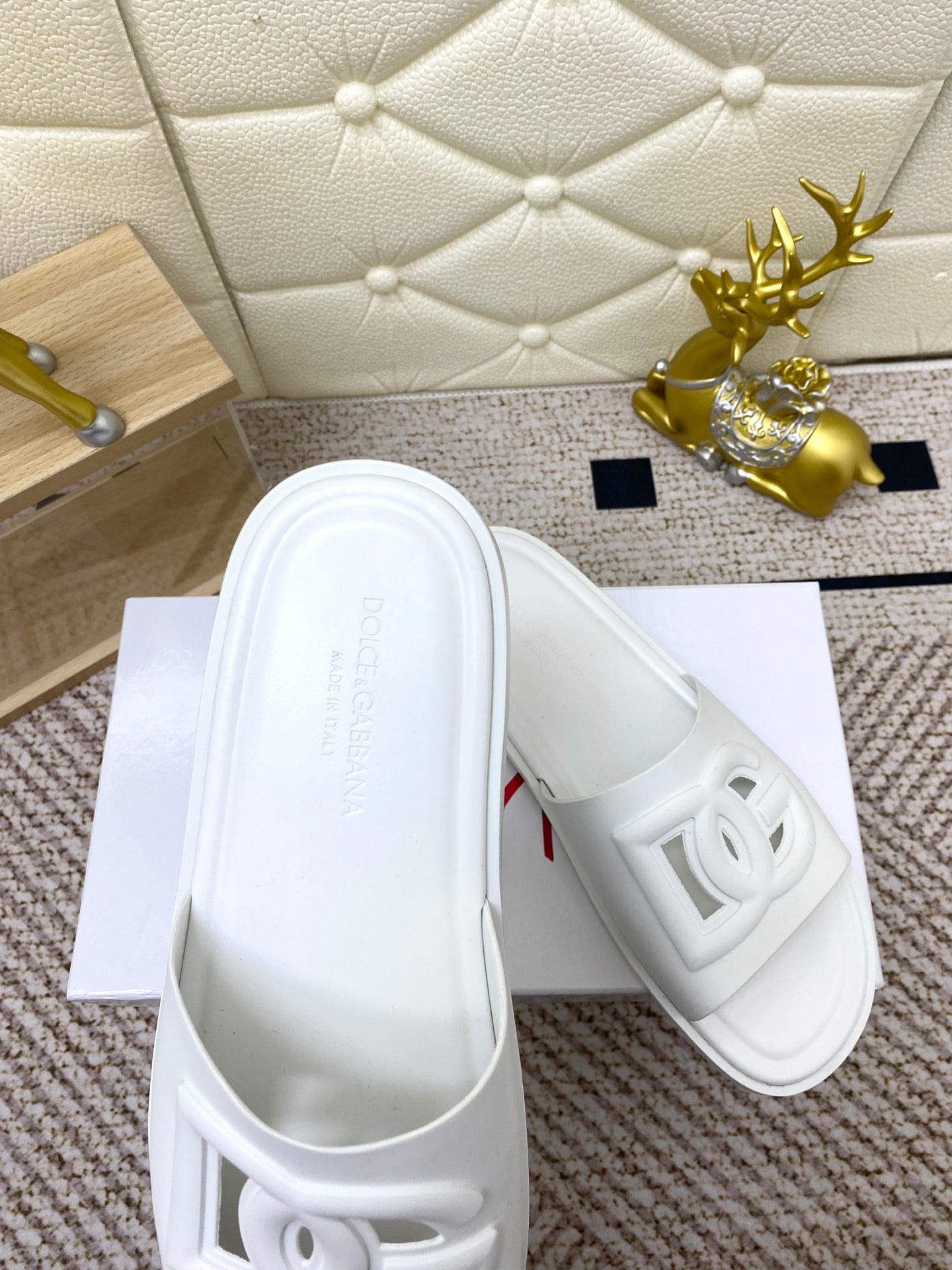 Dc Slipper White Rubber 361632