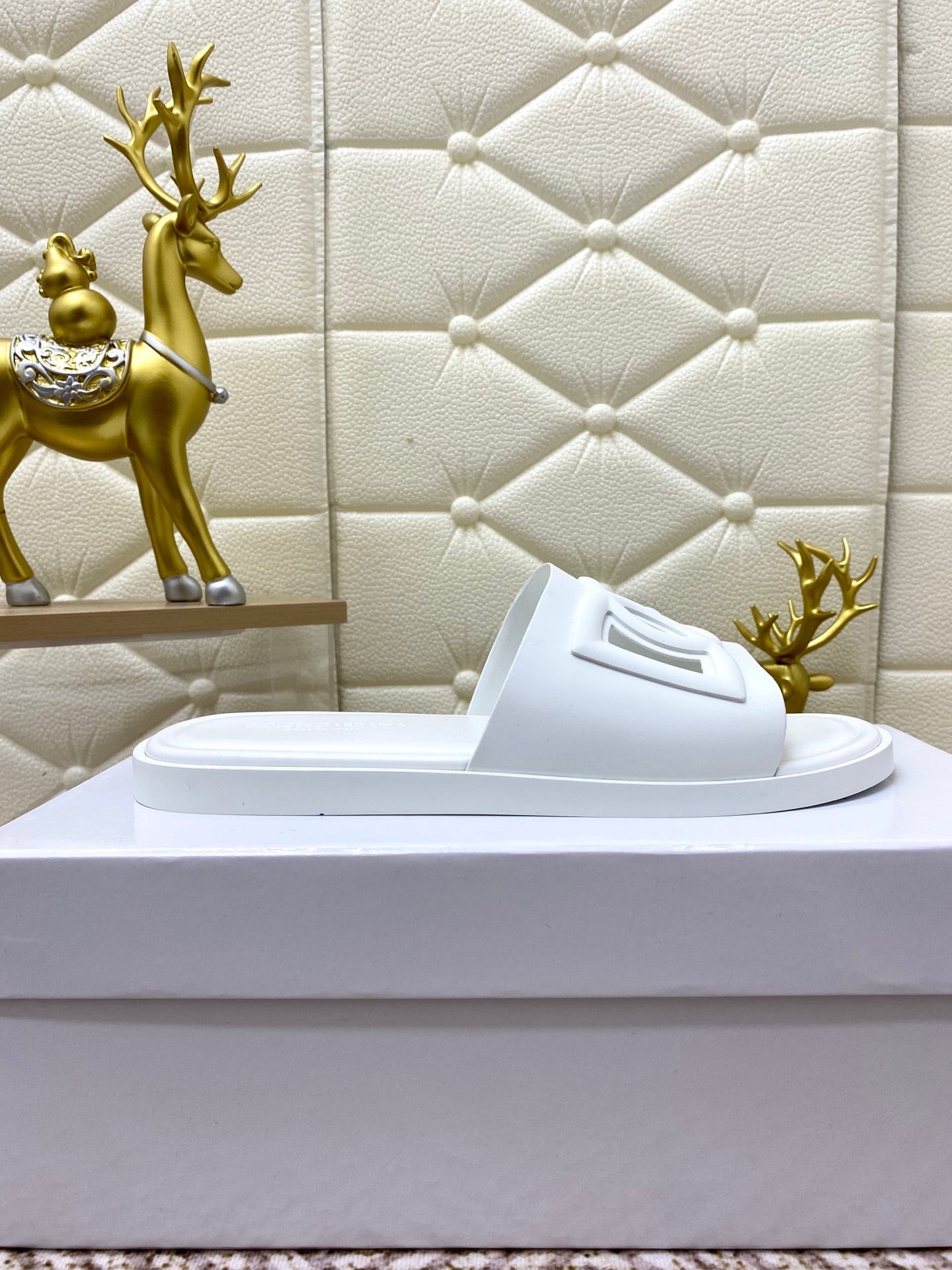 Dc Slipper White Rubber 361632